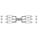 Hama 3 Phono to 3 Phono cable, 5m