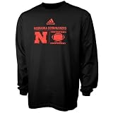 adidas Nebraska Cornhuskers Black Label Out Long Sleeve T-shirt