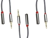 C&E CNE62649 15-Feet 3.5mm Stereo Headphone Extension Cable, Pack of 3