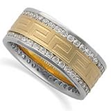 Two Tone Diamond Eternity Band