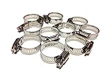 【verdure】 ホースバンド ステンレス製 高耐食 SUS304 汎用 14-27mm 10個入り