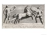 Achilles Rejoins the Fighting and Confronts Hector Art Giclee Poster Print by Pietro Santi Bartoli, 24x18