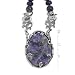 Carolyn Pollack Sterling Silver Purple Charoite Fancy Scroll Pendant Necklace image 2