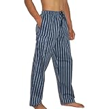 Mens JOE BOXER Plaid Cotton Knit Sleepwear / Pajama Pants - Blue - Size: S