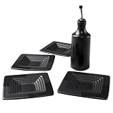 Nautica Arctic Night Oil Bottle with 4-Piece Dipping Plate Set