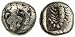 Mylasa, Caria, c. 450 - 400 B.C.; Silver Hemiobol