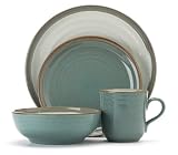 Noritake Sanibel Green 16-Piece Place Setting, Service for 4