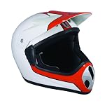 Pro-Tec Shovelhead Full Face Bike Helmet (White/ Orange, X-Large)