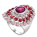 Fashion Costume Jewellery Rings with Austrian Crystals