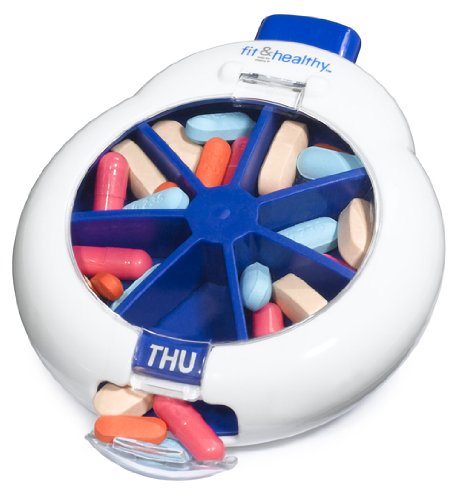 Fit & Healthy Rotating Pill Case (Pack of 3)