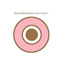 Mod Dots and Stripes Decorative Pillow in Pink and Chocolate