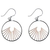 Rising Sun Sterling Silver Dangle Earrings