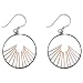 Rising Sun Sterling Silver Dangle Earrings