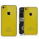 Yellow Back Glass Iphone 4 Back Cover Replacement Includes Small Star Screw ....
