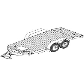 Tandem Car Carrier Trailer Blueprints