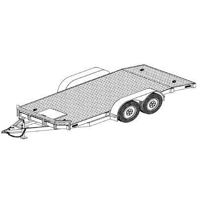 Tandem Car Carrier Trailer Blueprints