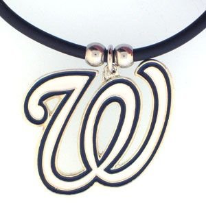 MLB Washington Nationals Rubber Cord Necklace