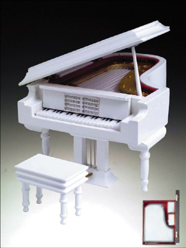 Grand Piano Music Box: White product image