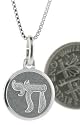 Sterling Silver Chai Medal 1/2" (12mm) Round.
