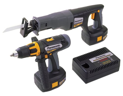 Panasonic EYC150GQKW 18-Volt NiMH Cordless 2-Tool Combo Kit