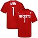 adidas Houston Rockets #1 Trevor Ariza Red Player T-shirt