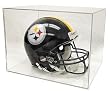 BallQube Full Size Football Helmet Display Holder - Sports Memoriablia Display Case - Sportscards Collecting Supplies