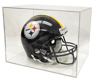 BallQube Full Size Football Helmet Display Holder - Sports Memoriablia Display Case - Sportscards Collecting Supplies
