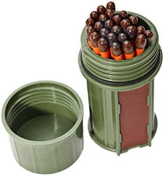 UCO Stormproof Waterproof Windproof Matches Kit 25 Matches Dark Green