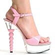 6 Inch Sexy Evening Shoe Bedroom Shoe Mid Platform Sandal With Spherical Heel