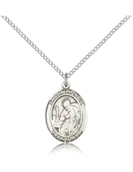 St. Alphonsus Medal, Sterling Silver, Medium, Dime Size