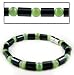 Magnetic Hematite Bracelet with Green Cat's Eye - 7.5