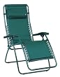 Patio Recliner Chairs - Lafuma 46208 Mesh RSX Zero Gravity Outdoor Folding Patio Recliner Chair - Black - Standard