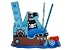 5 tlg. Set Schreibtischset Stiftebox mit Spitzer, Lineal, und Bleistift - Pirat