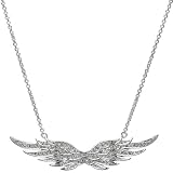Nicole Richie Inspired Pave Angel wing Necklace