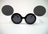 41VYfESOl5L. SL160  Flip Lense Mouse Sunglasses (Black)