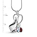 Loving Family Sterling Silver Mother's Loving Embrace Birthstone Charm Pendant