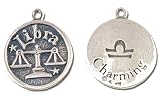 Solid Sterling Silver Libra Charm