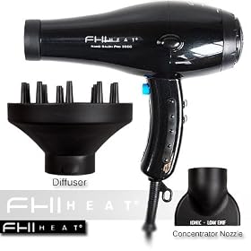 FHI Nano Salon Pro 2000 Hair Dryer - Onyx Black