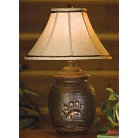Maskwa Bear Print Table Lamp by Big Sky