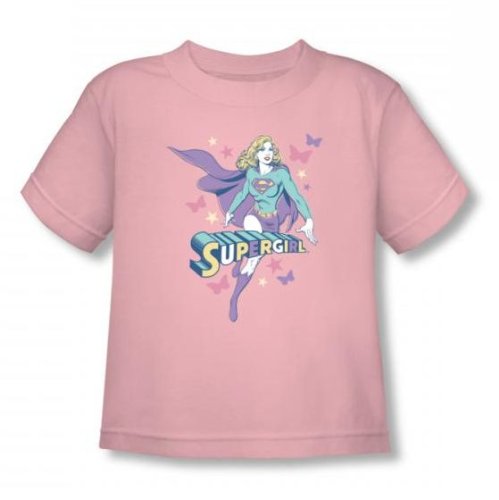  Supergirl - Supergirl Pastels Toddler T-Shirt In Pink Sheer