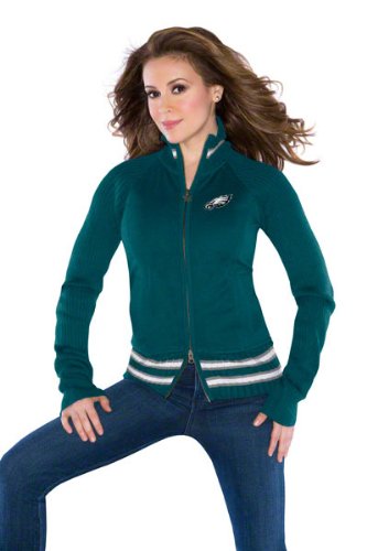 Touch by Alyssa Milano Philadelphia Eagles Women's Sweater Mix Jacket XX Large at Amazon.com