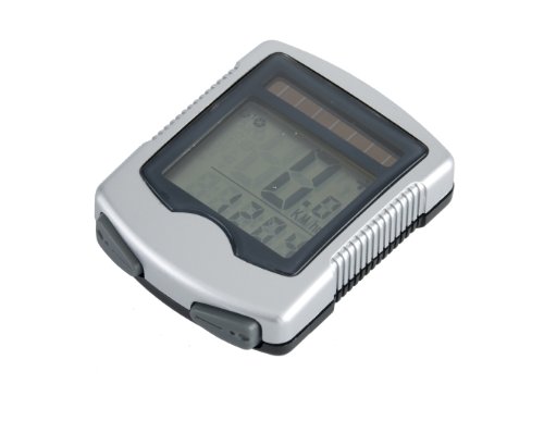 Blue Bird Fahrradcomputer Computer ohne Kabel, Solar, silber, 62321