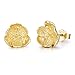 Precious Time Jewelry Jasmine Flower 925 Sterling Silver Stud Earrings for Women