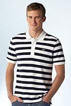 Short Sleeve Pique Bar Stripe w/Logo