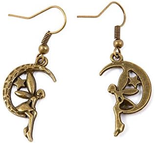 2 Pairs Earring Jewelry Making Charms Antique Bronze Findings Hooks Supplies Wholesale Supply Handmade W2CB1 Elf Angel Fairy