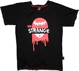 Emily the Strange Dripping Face Cut-Out Eyes Black juniors T-Shirt