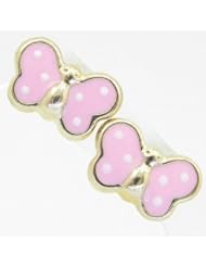 Kids 14K solid gold earrings fancy stud hoop huggie ball fashion dangle swa...
