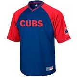 Chicago Cubs Youth Full Force V-Neck Raglan Jersey
