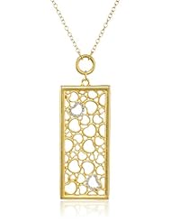 T Tahari "Lace Of Hearts" Rectangle Heart Pendant Necklace, 32"