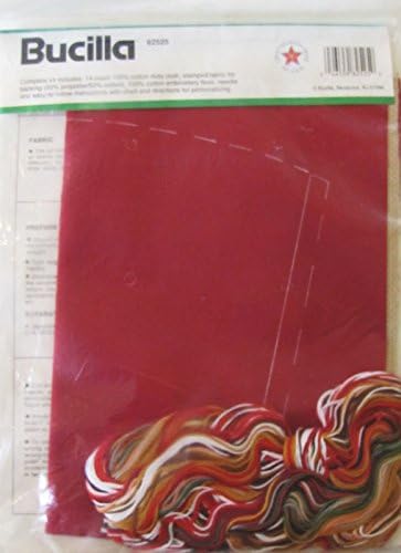 Santa & Hobby Horse Counted Cross Stitch Christmas Stocking Kit #82525 - 18"